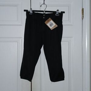 DeMarini Apparel Girls black softball pants  Sz M NWT
